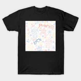 pattern of little princess doodles T-Shirt